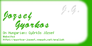 jozsef gyorkos business card
